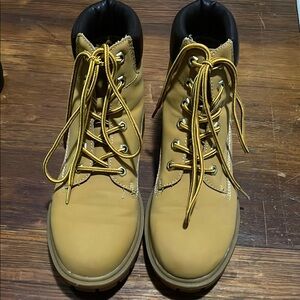 Telluride Clothing Company Brown Leather Work Boots- Size 8